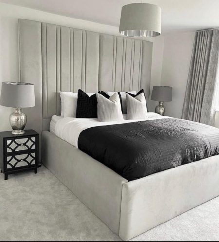 Martha Tall Headboard Bed