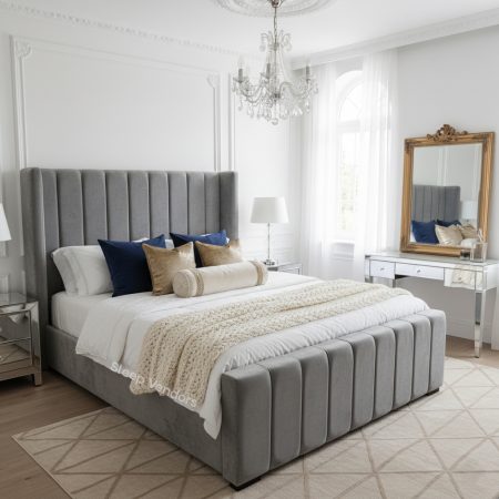 Elise Winged Panel Bed Frame - Image 2