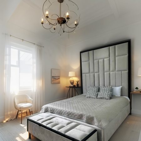 Luxrious Tall Panels & Black Border Bed Frame - Image 2