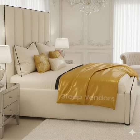 Marlow Luxury Headboard Primer Bed Frame - Image 2