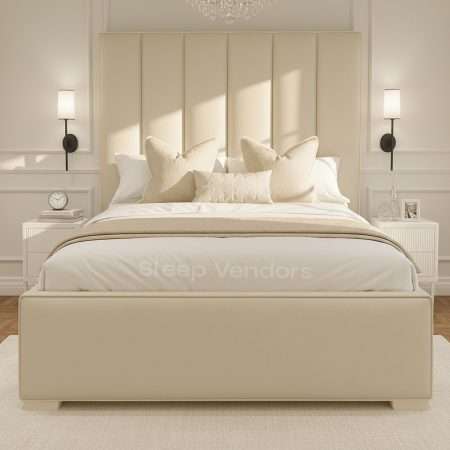 Marlow Luxury Headboard Primer Bed Frame - Image 3